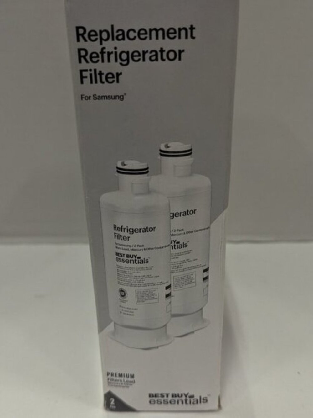 Best Buy Essentials Samsung Refrigerator Water Filter 2-Pack HAF-QIN/DA97-08006C